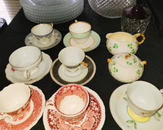 Cups and saucers