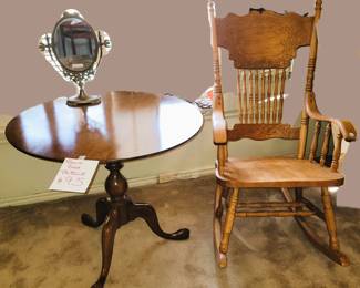 Vintage rocker and side table