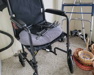 Healthcare items: Travel Wheelchair, walkers, shower chairs, and more