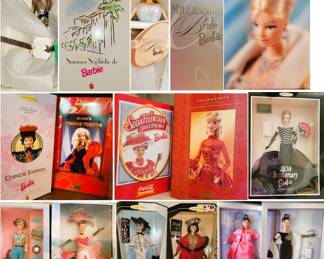 New in box Collector Barbie dolls.  