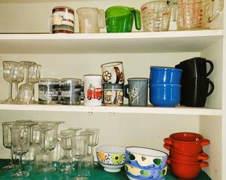 Cooking and serving items, stemware