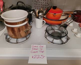 Gas drop-in cooktop fixture