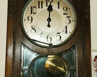 Antique pendulum clock