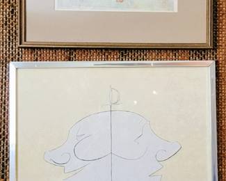 Framed museum prints