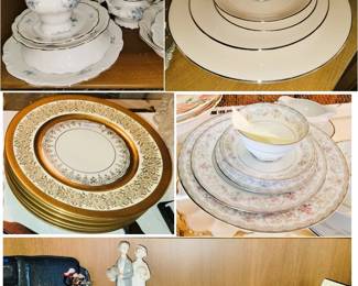China dinnerware, decor, and entertaining items 
