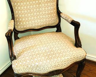 Armchair with ottoman