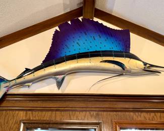 SOLD - fiberglass sailfish - 109 x 9