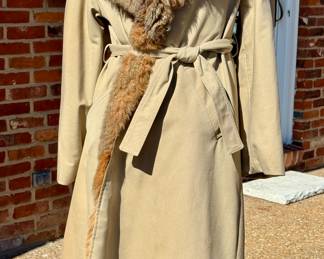 SOLD Authentic fur-lined coat 