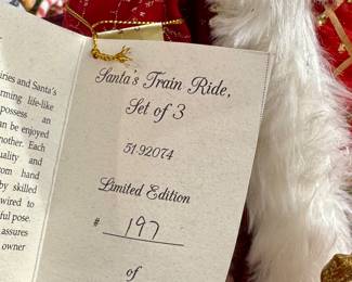 $2500 - Mark Roberts Santa Sleigh (set of 3) Limited Edition