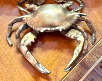 SOLD Vintage brass crab/ashtray