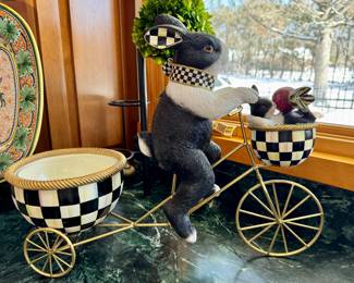 SOLD Mackenzie Childs Pedaling Radish Rabbit 