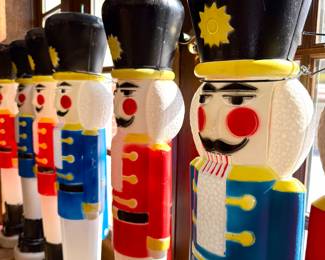 $150 (each) - Vintage blow mold Soliders - 40 inches - 8 available