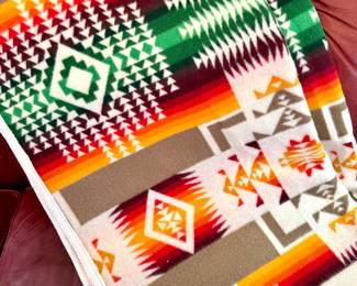 SOLD - Pendleton “beaver slate” wool blanket