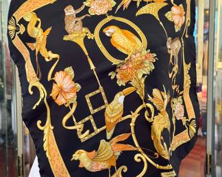 SOLD - Ferragamo 100% silk scarf