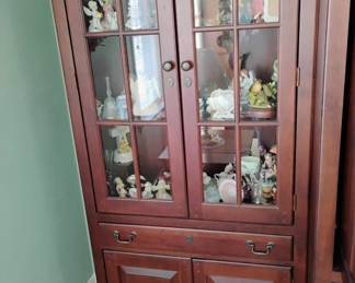 Very nice display cabinet  Part of entertainment center, but will sell separately