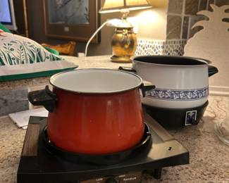 Vintage fondue pots. Both in perfect working condition! Never been used before. 