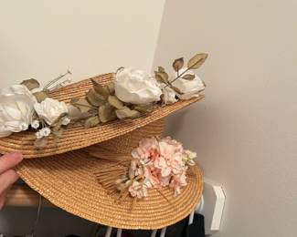 Super fun straw hats. Perfect for your next beach trip or Kentucky Derby party! 