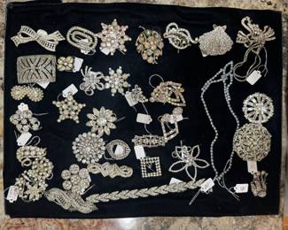 Largest Collection of Costume Jewelry / Rhinestone Pins