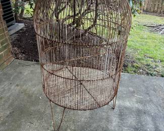 Vintage Metal Bird Cage