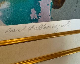 Framed Original Serigraph "In Arm's Reach" Signed Paul Goodnight | Edition 138/250 (55"W x 44"H)