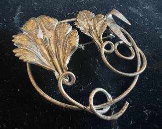 Sterling Silver Lily of the Valley Brooch