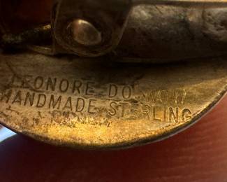 Sterling Silver Chained Monogrammed Sweater Clip