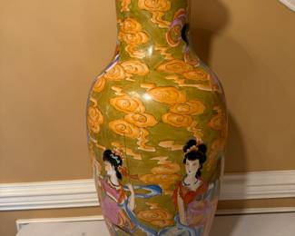Large Hand-painted Floor Vase (3)
