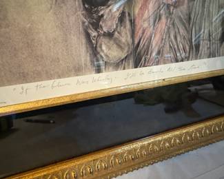 Framed Original Lithograph "If The Blues Was Whisky, I’d Be Drunk All The Time!" Signed Theadius McCall | Edition 480/1000