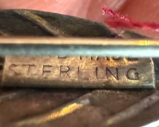 Sterling Silver Floral Brooch