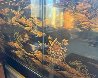 Avenues by Drexel Heritage Eastern King Headboard with Landscape Motif (79-1/2"W x 47-1/2"H)