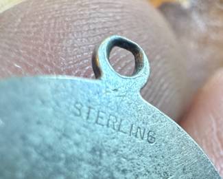 Sterling Silver Floral Design Pendant