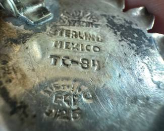 Sterling Silver with Black Onyx Sunflower Earrings 