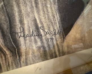 Framed Original Lithograph "If The Blues Was Whisky, I’d Be Drunk All The Time!" Signed Theadius McCall | Edition 480/1000