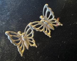 Sterling Silver Butterfly Earrings