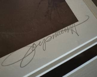 Framed Original Lithograph "Men of the Bench" Signed Brenda Joysmith / Edition 501/1000 (22"H x 28"W)