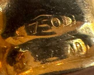 18K Gold Necklace with 18K Gold Cross