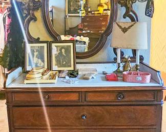 Vintage Marble Top Dresser