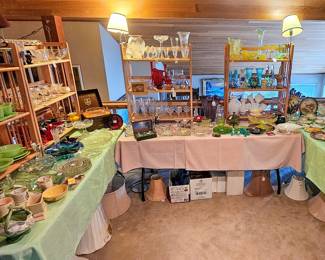 Vaseline Glass, Fenton, Jadeite, Lalique, Crystal, & more