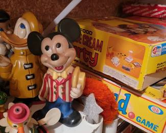 toys, vintage Disney figures