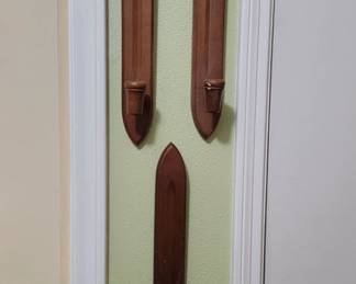 Mid Century wood sconce