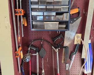 Lots of power tools and hand tools