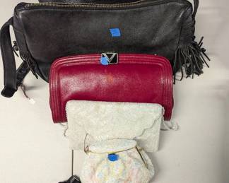 SCH103- Assorted Leather, Belt, and Beaded Bags