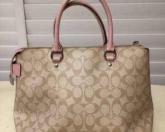 SCH105 Genuine Signature Coach Hand Bag Purse