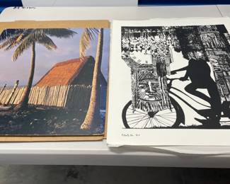 SCH011 - Vintage Leo Russell Print & City Of Refuge