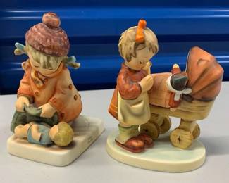 SCH509 Vintage M.I. Hummel "Sleep Tight" and "Doll Mother"