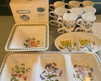Portmeirion Botanic Garden Collection – Mugs, Bowls & Glassware Set	