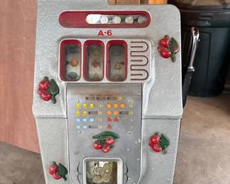 1930's 5¢ Bursting Cherry Slot Machine	