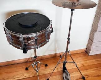 Drum Kit Set: Cannon Snare, Sabian Hi-Hat, & Practice Pad	