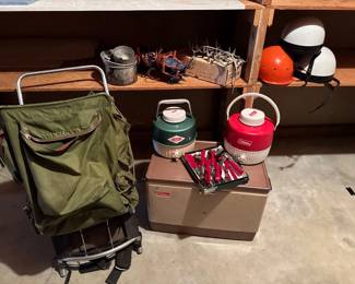 Camping & Outdoor Gear Lot – Coleman Coolers, Jugs, Cookware, & More	