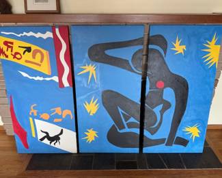 Triptych Artwork Inspired by Henri Matisse’s Jazz & Icarus	
